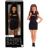 imageBarbie Basics Model 02 Collector Doll with Blonde Hair Black Mini Dress ampamp Gladiator Boots Universalfit Fashions Posable Body ampamp Swappable Doll HeadBrunette Long Hair