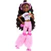 imageBarbie Dream Besties Doll and Accessories Renee Posable Roller Skating Fashion Doll with Black Hair 12 Video ampamp Food Themed PiecesBrooklyn