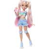 imageBarbie Dream Besties Doll and Accessories Renee Posable Roller Skating Fashion Doll with Black Hair 12 Video ampamp Food Themed PiecesMalibu