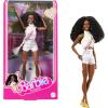 imageBarbie The Movie President Collectible Doll ISSA Rae as President Wearing Shimmery White Blouse ampamp Short Set with Dark Curly Hair ampamp President Sash