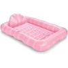 imageFUNBOY Tanning Pool Lounger Float XL 72 x 48 Pool Float with Custom Pillow and Large Cup Holder Perfect for Pool or BackyardPink