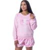 imageINTIMO Mattel Womens Barbie Classic Logo Sweater and Shorts Sleep Pajama SetPink