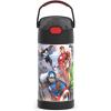 imageTHERMOS FUNTAINER Water Bottle with Straw  12 Ounce  Kids Stainless Steel Vacuum Insulated Water Bottle with Lid BarbieAvengers