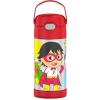 imageTHERMOS FUNTAINER Water Bottle with Straw  12 Ounce  Kids Stainless Steel Vacuum Insulated Water Bottle with Lid BarbieRyans World