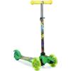 imageVoyager  Self Balancing Kick Scooter with Light Up Wheels Extra Wide Deck 3 Wheel Platform Foot Activated Brake 75 lbs Limit Kids ampamp Toddlers Girls or Boys for Ages 3 and UpTMNT