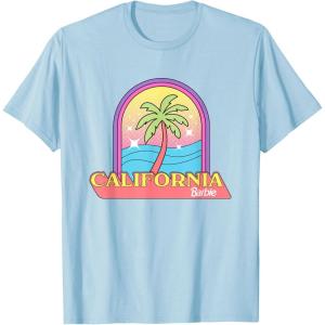 imageBarbie  California Summer Palm TShirtBaby Blue