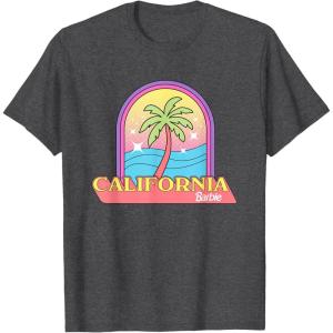 imageBarbie  California Summer Palm TShirtDark Heather Grey