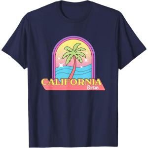 imageBarbie  California Summer Palm TShirtNavy Blue