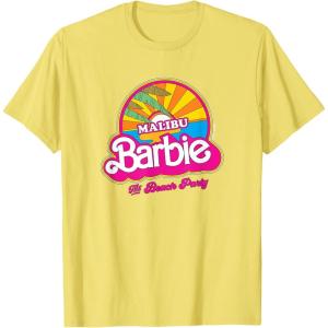 imageBarbie  Malibu Beach Party TShirtLemon Yellow