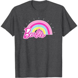 imageBarbie  Summer Rainbow TShirtDark Heather Grey