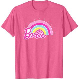 imageBarbie  Summer Rainbow TShirtPink Heather