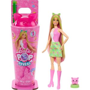imageBarbie Pop Reveal Series Doll ampamp Accessories Set Shakes Series Scented Unicorn Fashion Doll ampamp Pet 8 Surprises Include Color ChangeKitten