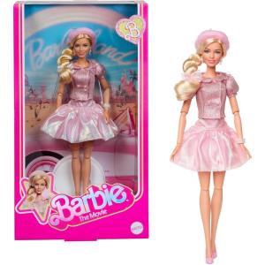 imageBarbie The Movie Doll Margot Robbie as Collectible Wearing Pink Blouse ampamp Skirt Tutu Outfit with Styled Hair ampamp Matching Jewelry