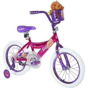 imageDynacraft Barbie 1218 Inch Girls BMX Bike for Age 39 Years  Fun and Stylish Design Sturdy and Durable Perfect for Kids Learning to Ride Easy to Assemble Ideal for Young RidersDark Pink