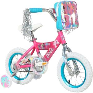 imageDynacraft Barbie 1218 Inch Girls BMX Bike for Age 39 Years  Fun and Stylish Design Sturdy and Durable Perfect for Kids Learning to Ride Easy to Assemble Ideal for Young RidersPink