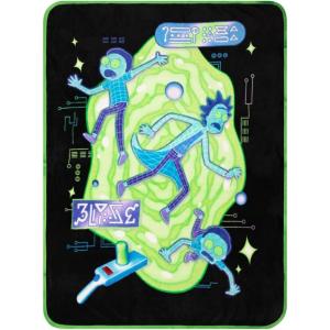 imageFranco Collectibles Barbie Super Soft Micro Raschel Throw Barbiecore 50 in x 70 in Officially Licensed ProductRick and Morty