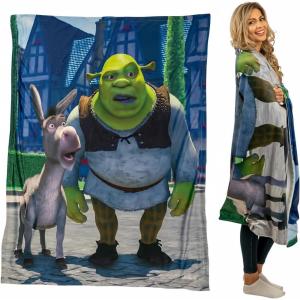 imageFranco Collectibles Barbie Super Soft Micro Raschel Throw Barbiecore 50 in x 70 in Officially Licensed ProductShrek