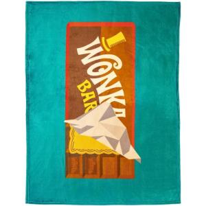 imageFranco Collectibles Barbie Super Soft Micro Raschel Throw Barbiecore 50 in x 70 in Officially Licensed ProductWilly Wonka  Chocolate Bar