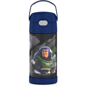 imageTHERMOS FUNTAINER Water Bottle with Straw  12 Ounce  Kids Stainless Steel Vacuum Insulated Water Bottle with Lid BarbieLightyear