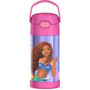 imageTHERMOS FUNTAINER Water Bottle with Straw  12 Ounce  Kids Stainless Steel Vacuum Insulated Water Bottle with Lid BarbieLittle Mermaid