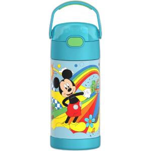imageTHERMOS FUNTAINER Water Bottle with Straw  12 Ounce  Kids Stainless Steel Vacuum Insulated Water Bottle with Lid BarbiePRESCHOOL MICKEY