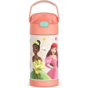 imageTHERMOS FUNTAINER Water Bottle with Straw  12 Ounce  Kids Stainless Steel Vacuum Insulated Water Bottle with Lid BarbiePrincess