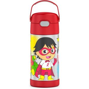 imageTHERMOS FUNTAINER Water Bottle with Straw  12 Ounce  Kids Stainless Steel Vacuum Insulated Water Bottle with Lid BarbieRyans World
