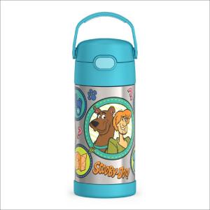 imageTHERMOS FUNTAINER Water Bottle with Straw  12 Ounce  Kids Stainless Steel Vacuum Insulated Water Bottle with Lid BarbieScoobyDoo