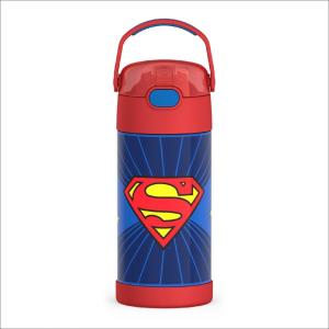 imageTHERMOS FUNTAINER Water Bottle with Straw  12 Ounce  Kids Stainless Steel Vacuum Insulated Water Bottle with Lid BarbieSuperman