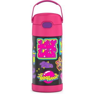 imageTHERMOS FUNTAINER Water Bottle with Straw  12 Ounce  Kids Stainless Steel Vacuum Insulated Water Bottle with Lid BarbieThat Girl Lay Lay