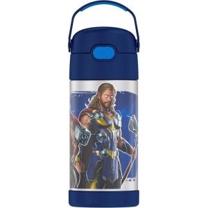 imageTHERMOS FUNTAINER Water Bottle with Straw  12 Ounce  Kids Stainless Steel Vacuum Insulated Water Bottle with Lid BarbieThor