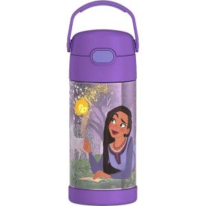 imageTHERMOS FUNTAINER Water Bottle with Straw  12 Ounce  Kids Stainless Steel Vacuum Insulated Water Bottle with Lid BarbieWish
