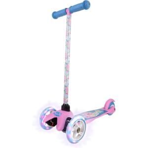 imageVoyager  Self Balancing Kick Scooter with Light Up Wheels Extra Wide Deck 3 Wheel Platform Foot Activated Brake 75 lbs Limit Kids ampamp Toddlers Girls or Boys for Ages 3 and UpPeppa Pig
