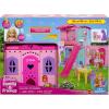 imageBarbie Chelsea Toy Dollhouse with 15 Accessories PopUp House Expands to 17 x 13 inches with 5 Play Areas ampamp Slide Includes Small Doll ampamp Pet Dog