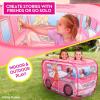imageBarbie Coastal Cowgirl Camper PopUp Play Tent for Kids  Indoor Playhouse with RollUp Door ampamp Roof Openings  Easy Setup Folds Flat for Storage  Safe for Toddlers ampamp Kids Ages 3
