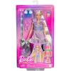 imageBarbie Fun ampamp Fancy Doll ampamp Accessories Blonde Fashion Doll with ExtraLong Hair ampamp 2 Looks Including Silver Metallic Dress ampamp Hair ExtensionBlonde Hair