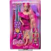 imageBarbie Fun ampamp Fancy Doll ampamp Accessories Blonde Fashion Doll with ExtraLong Hair ampamp 2 Looks Including Silver Metallic Dress ampamp Hair ExtensionBlondePink Hair