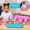 imageBarbie Tool Box Playset  18 Piece Deluxe Tool Set Pretend Play Construction Tools with Tape Measure Girls Pink Tool Box with Handle Perfect Preschool Role Play Toy for Kids