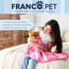 imageFranco Pet Barbie Super Soft Cozy Waterproof SherpaBacked Blanket Throw for Medium Dogs CouchBedCar 40x50 Officially Licensed ProductBarbie