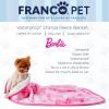 imageFranco Pet Barbie Super Soft Cozy Waterproof SherpaBacked Blanket Throw for Medium Dogs CouchBedCar 40x50 Officially Licensed ProductBarbie