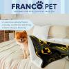 imageFranco Pet Barbie Super Soft Cozy Waterproof SherpaBacked Blanket Throw for Medium Dogs CouchBedCar 40x50 Officially Licensed ProductBatman
