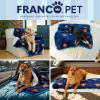 imageFranco Pet Barbie Super Soft Cozy Waterproof SherpaBacked Blanket Throw for Medium Dogs CouchBedCar 40x50 Officially Licensed ProductSuperman