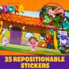 imageHorizon Group USA Barbie Puffy Sticker Playset 75 Reusable Stickers 2Sided Beach Play Scene TravelFriendly Ages 3Dora