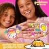 imageHorizon Group USA Barbie Puffy Sticker Playset 75 Reusable Stickers 2Sided Beach Play Scene TravelFriendly Ages 3Hello Kitty  Gudetama