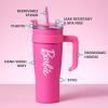 imageMINISO Barbie Collection Steel Cup with Handle and Straw 1600mL  Stylish and Sustainable Drinkware for Barbie EnthusiastsPink Barbie