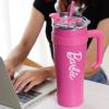 imageMINISO Barbie Collection Steel Cup with Handle and Straw 1600mL  Stylish and Sustainable Drinkware for Barbie EnthusiastsPink Barbie