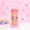 imageZak Designs Barbie Harmony Water Bottle for Travel or At Home 20oz Stainless Steel is LeakProof When Closed and Vacuum Insulated with Straw Lid and Carry Handle PinkDisney Princess Ariel  Mulan  Moana  Cinderella