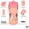 imageZak Designs Barbie Harmony Water Bottle for Travel or At Home 20oz Stainless Steel is LeakProof When Closed and Vacuum Insulated with Straw Lid and Carry Handle PinkDisney Princess Ariel  Mulan  Moana  Cinderella