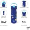 imageZak Designs Barbie Harmony Water Bottle for Travel or At Home 20oz Stainless Steel is LeakProof When Closed and Vacuum Insulated with Straw Lid and Carry Handle PinkSonic  Friends