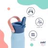imageZak Designs Barbie Harmony Water Bottle for Travel or At Home 20oz Stainless Steel is LeakProof When Closed and Vacuum Insulated with Straw Lid and Carry Handle PinkDisney Princess Ariel  Aurora  Belle  Cinderella  Jasmine  Moana  Rapunzel  Tiana
